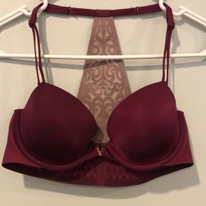 VICTORIA’S SECRET RACERBACK DEMI BRA FRONT CLASP 34B